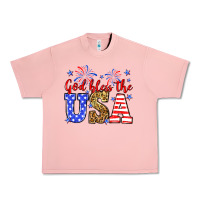 Salmon God bless the USA Urban Heavy Tee - Neo Western