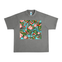 Tornado flamingos with leaves Urban Heavy Tee - BarkalooDesign