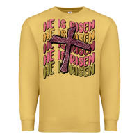 Antique Gold he is risen Premium Sweatshirt - MaliasSmallBusiness
