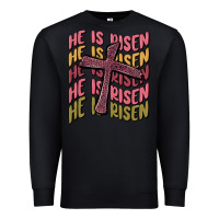 Black he is risen Premium Sweatshirt - MaliasSmallBusiness