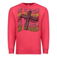 He Is Risen Premium Sweatshirt | Teevron