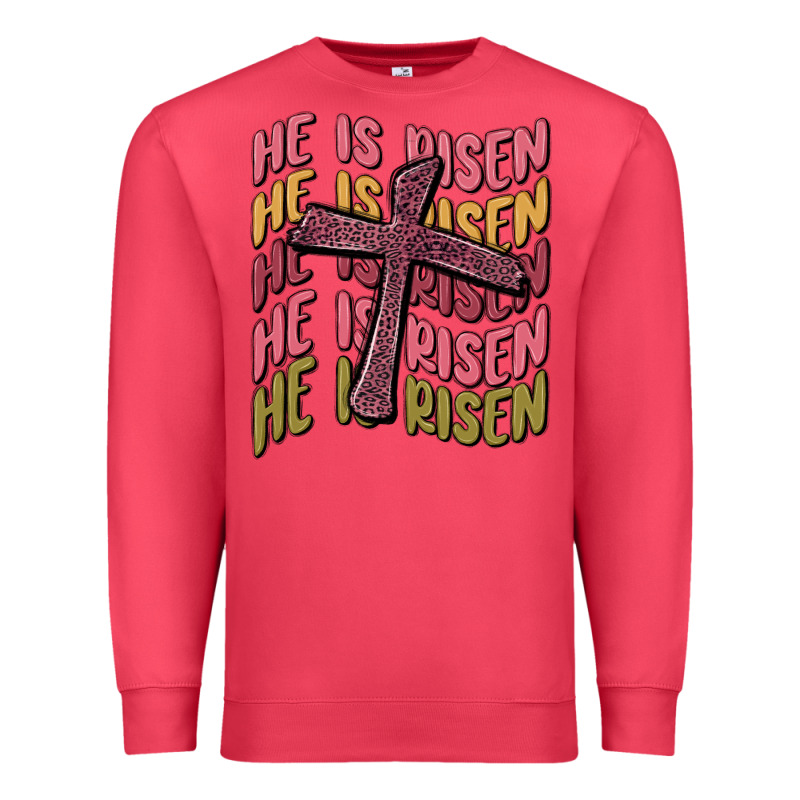 He Is Risen Premium Sweatshirt by MaliasSmallBusiness | Teevron