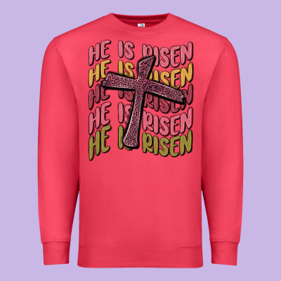 He Is Risen Premium Sweatshirt Designed By Maliassmallbusiness