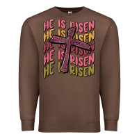 Chestnut he is risen Premium Sweatshirt - MaliasSmallBusiness