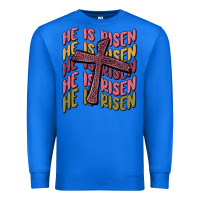 True Royal he is risen Premium Sweatshirt - MaliasSmallBusiness