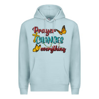 Blue Mist Prayer Changes Everything Premium Hoodie - BundleAndBundleShop