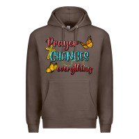Coffee Prayer Changes Everything Premium Hoodie - BundleAndBundleShop