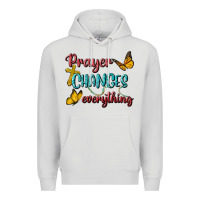Dove Grey Prayer Changes Everything Premium Hoodie - BundleAndBundleShop
