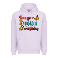 Lilac Prayer Changes Everything Premium Hoodie - BundleAndBundleShop