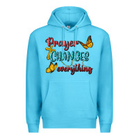 Ocean Blue Prayer Changes Everything Premium Hoodie - BundleAndBundleShop