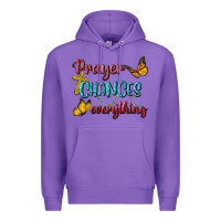 Purple Prayer Changes Everything Premium Hoodie - BundleAndBundleShop