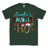 Sports Green santa s favorite ho Classic Tee - JahusDesignShop