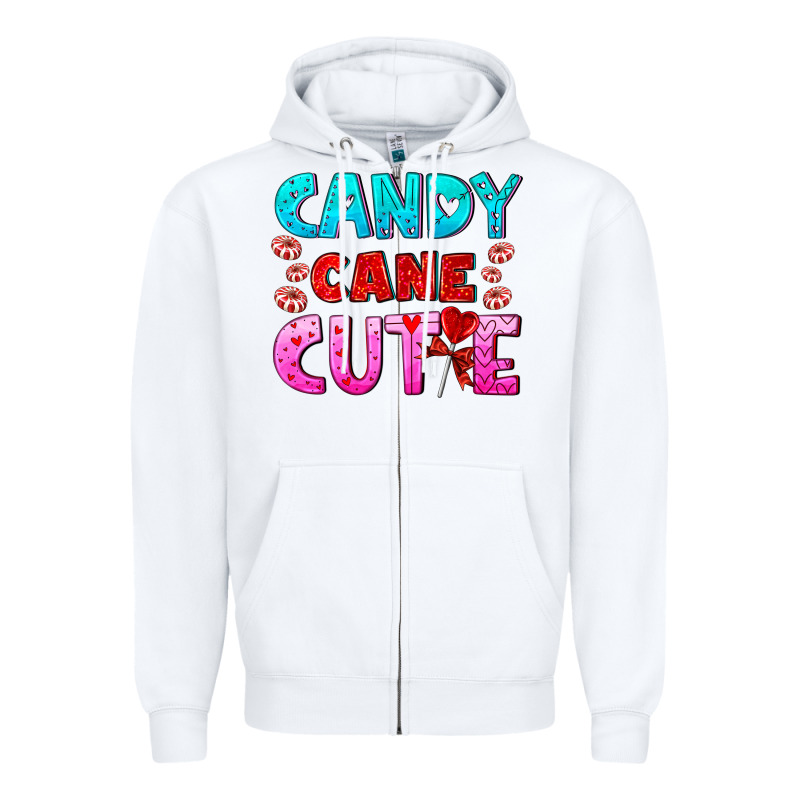 Candy Cane Cutie Zipper Hoodie by AdoDesignShop | Teevron