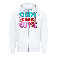 White candy cane cutie Zipper Hoodie - AdoDesignShop