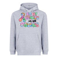 Heather Grey fight cancer in all colors Heavyweight Hoodie - MaliasSmallBusiness