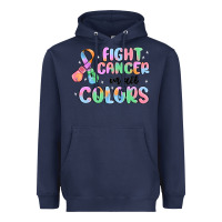 Navy fight cancer in all colors Heavyweight Hoodie - MaliasSmallBusiness