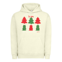 Pigment Pistachio All Want For Christmas is You Just Kidding I Want Cats Urban Hoodie - Bettercallsaul