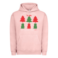 Pigment Salmon All Want For Christmas is You Just Kidding I Want Cats Urban Hoodie - Bettercallsaul