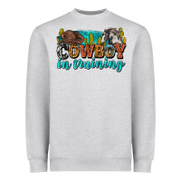 Heather Grey cowboy in training Heavyweight Sweatshirt - Zillion Design Studio