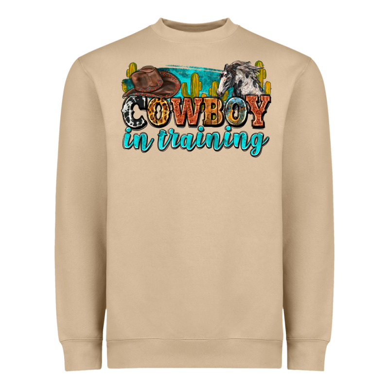 Cowboy In Training Heavyweight Sweatshirt by Zillion Design Studio | Teevron