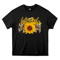Black blessed mom sunflower Heavy Core Tee - RacoonDesign