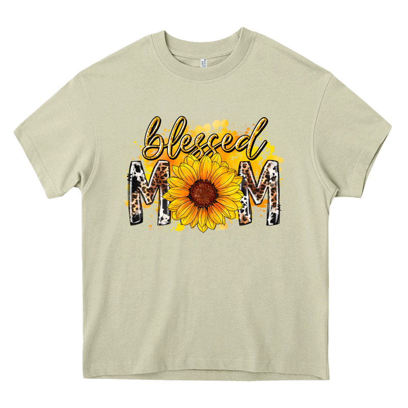Blessed Mom Sunflower Heavy Core Tee by RacoonDesign | Teevron
