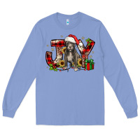 Colony Blue Christmas joy pitbull Long Sleeve Tee - JahusDesignShop