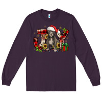 Plum Christmas joy pitbull Long Sleeve Tee - JahusDesignShop
