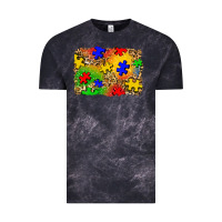 Cloud Black autism background Vintage Tee - Zillion Design Studio