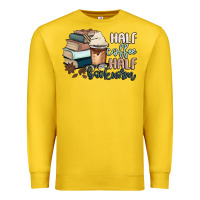 Lemon half coffee half bookworm Premium Sweatshirt - MaliasSmallBusiness