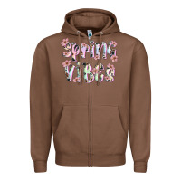 Spring Vibes Zipper Hoodie | Teevron
