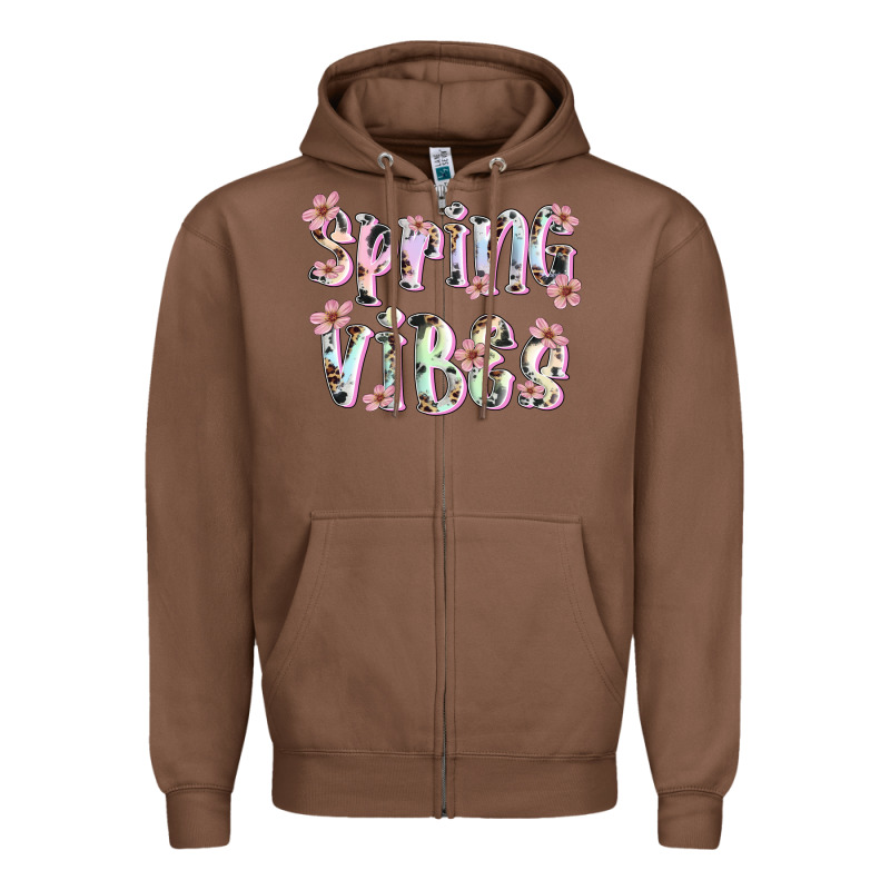 Spring Vibes Zipper Hoodie by Artiststas | Teevron