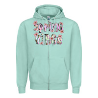 Seafoam spring vibes Zipper Hoodie - Artiststas