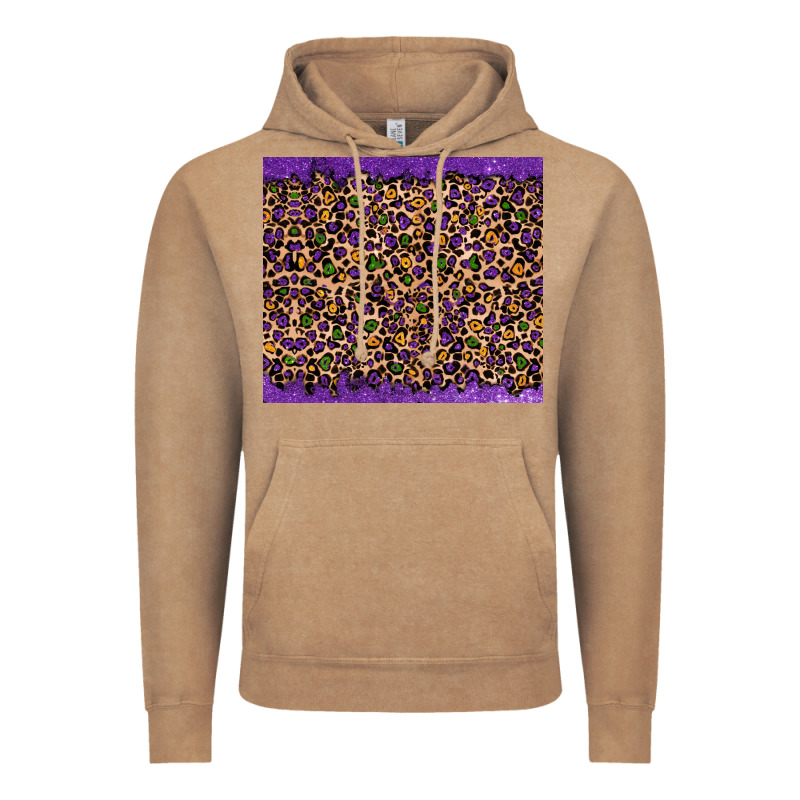 Mardi Gras Leopard Vintage Hoodie by RanaPortraitStore | Teevron