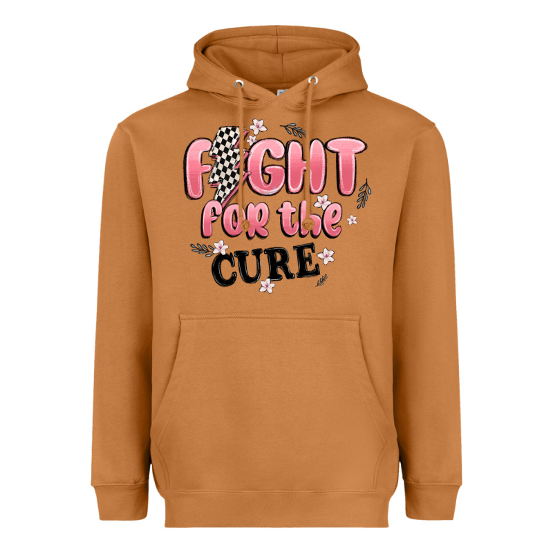 Fight For The Cure Heavyweight Hoodie by MaliasSmallBusiness | Teevron