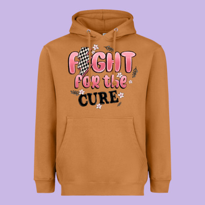 Fight For The Cure Heavyweight Hoodie Designed By Maliassmallbusiness
