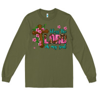 Army Green bless the lord oh my soul Long Sleeve Tee - AdoDesignShop