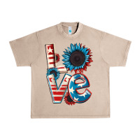 French Oak Love 4th of July Urban Heavy Tee - CowGirlArtShop