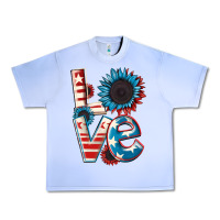 Grape Ice Love 4th of July Urban Heavy Tee - CowGirlArtShop