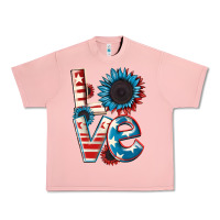 Salmon Love 4th of July Urban Heavy Tee - CowGirlArtShop