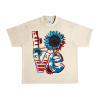 Sandshell Love 4th of July Urban Heavy Tee - CowGirlArtShop