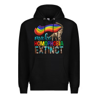 Black Lgbtq Make Homophobia Extinct Premium Hoodie - BundleAndBundleShop