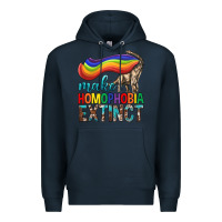 Navy Lgbtq Make Homophobia Extinct Premium Hoodie - BundleAndBundleShop