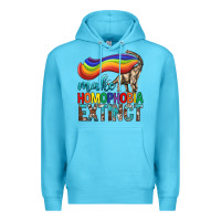Ocean Blue Lgbtq Make Homophobia Extinct Premium Hoodie - BundleAndBundleShop