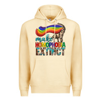 Pina Colada Lgbtq Make Homophobia Extinct Premium Hoodie - BundleAndBundleShop