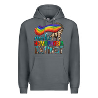 Rock Lgbtq Make Homophobia Extinct Premium Hoodie - BundleAndBundleShop