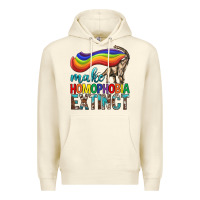 Sandshell Lgbtq Make Homophobia Extinct Premium Hoodie - BundleAndBundleShop