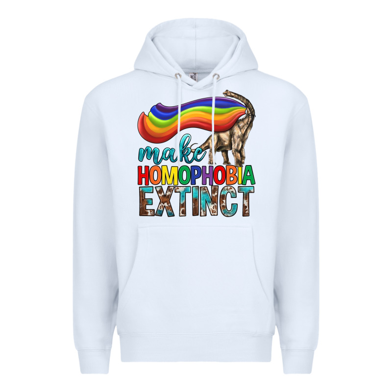 Lgbtq Make Homophobia Extinct Premium Hoodie by BundleAndBundleShop | Teevron