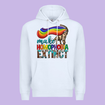 Lgbtq Make Homophobia Extinct Premium Hoodie Designed By Bundleandbundleshop