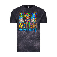 Cloud Black autism awareness gnomes Vintage Tee - Zillion Design Studio